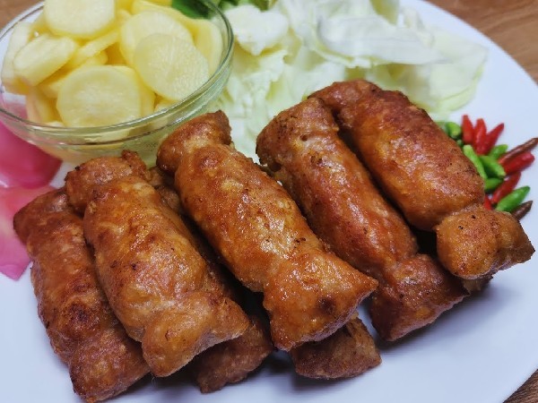 แหนมทอด